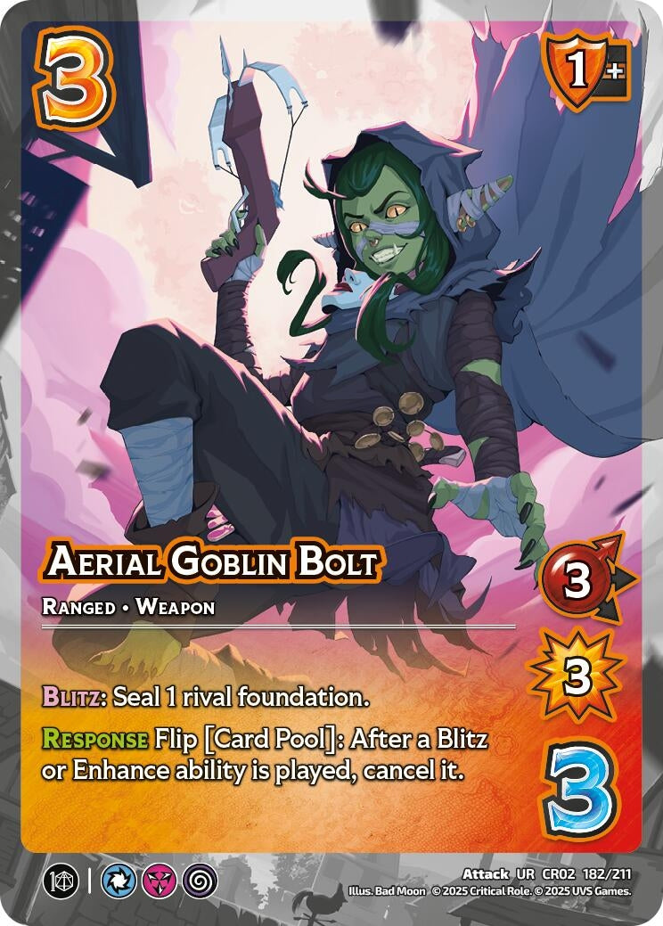 Image for Aerial Goblin Bolt (182/211) (Critical Role: Heroes of Exandria) - UniVersus
