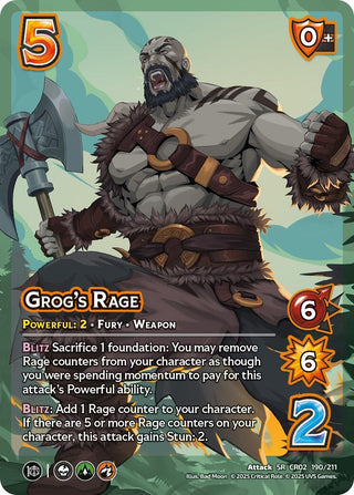 Image for Grog's Rage (190/211) (Critical Role: Heroes of Exandria) - UniVersus