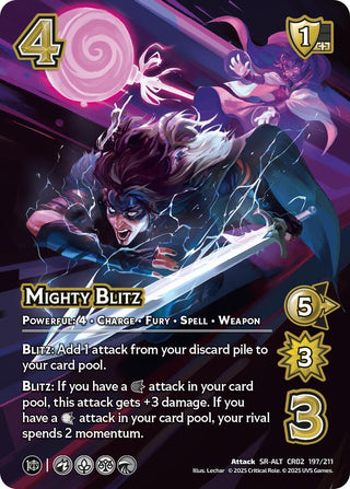 Image for Mighty Blitz (Alternate Art) (197/211) (Critical Role: Heroes of Exandria) - UniVersus