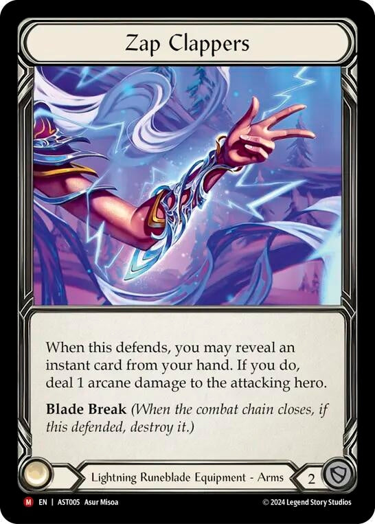 Image for Zap Clappers (AST005) (Armory Deck: Aurora) - Flesh and Blood TCG