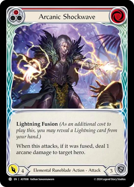 Image for Arcanic Shockwave (Red) (AST008) (Armory Deck: Aurora) - Flesh and Blood TCG