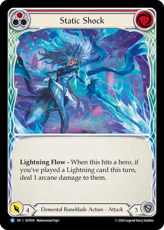 Image for Static Shock (Red) (AST016) (Armory Deck: Aurora) - Flesh and Blood TCG