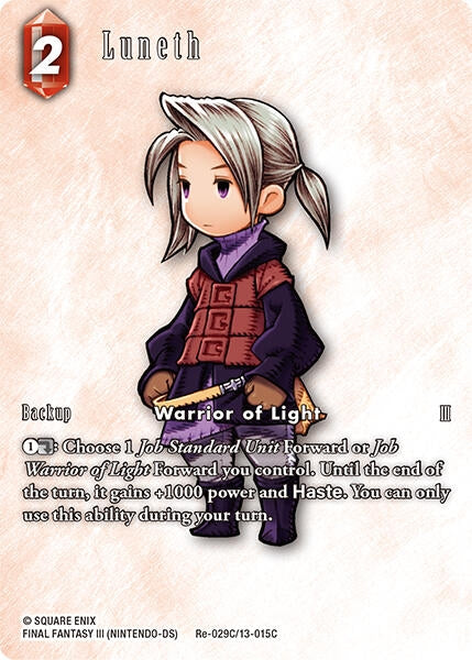 Image for Luneth (Full Art) (Re-029C/13-015C) (Legacy Collection) - Final Fantasy TCG