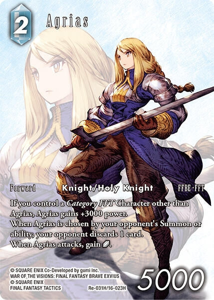 Image for Agrias (Full Art) (Re-031H/16-023H) (Legacy Collection) - Final Fantasy TCG