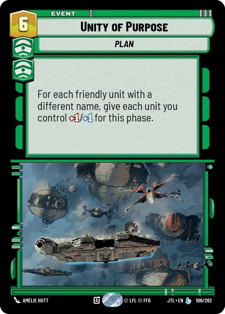 Image for Unity of Purpose (106/262) (Jump to Lightspeed) - Star Wars: Unlimited