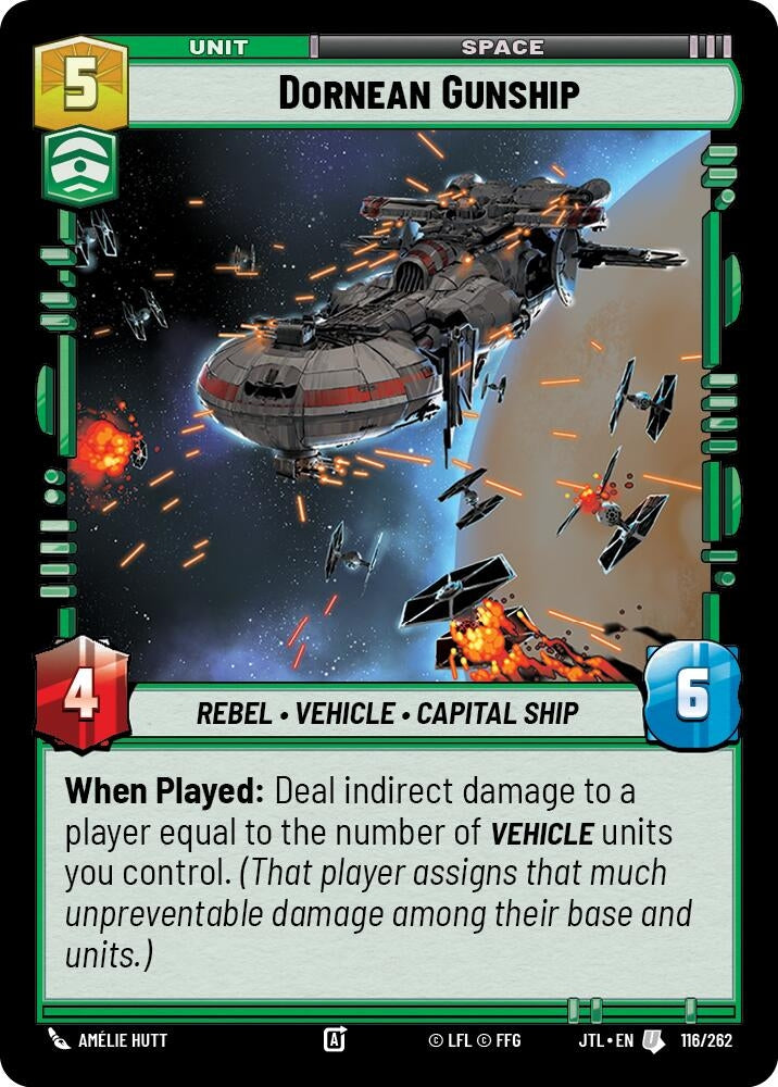 Image for Dornean Gunship (116/262) (Jump to Lightspeed) - Star Wars: Unlimited
