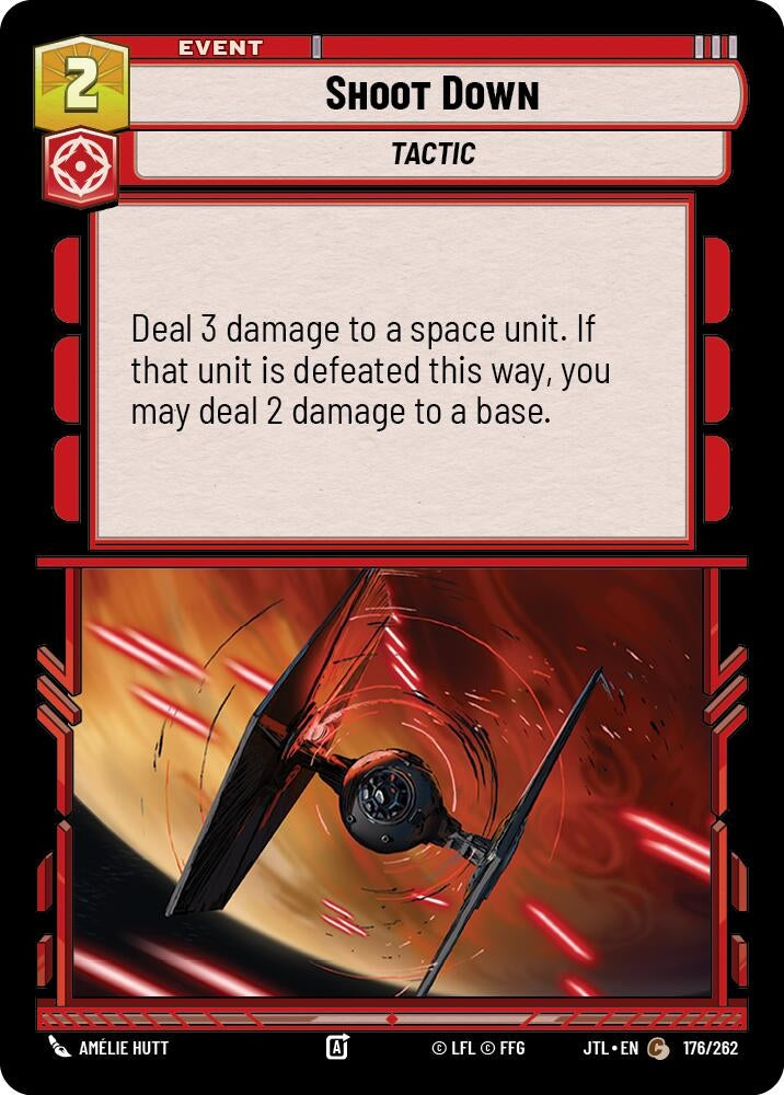 Image for Shoot Down (176/262) (Jump to Lightspeed) - Star Wars: Unlimited