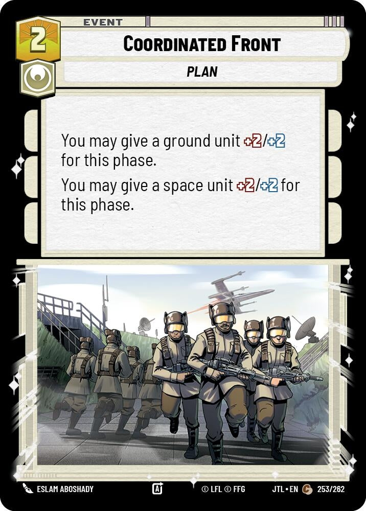 Image for Coordinated Front (253/262) (Jump to Lightspeed) - Star Wars: Unlimited
