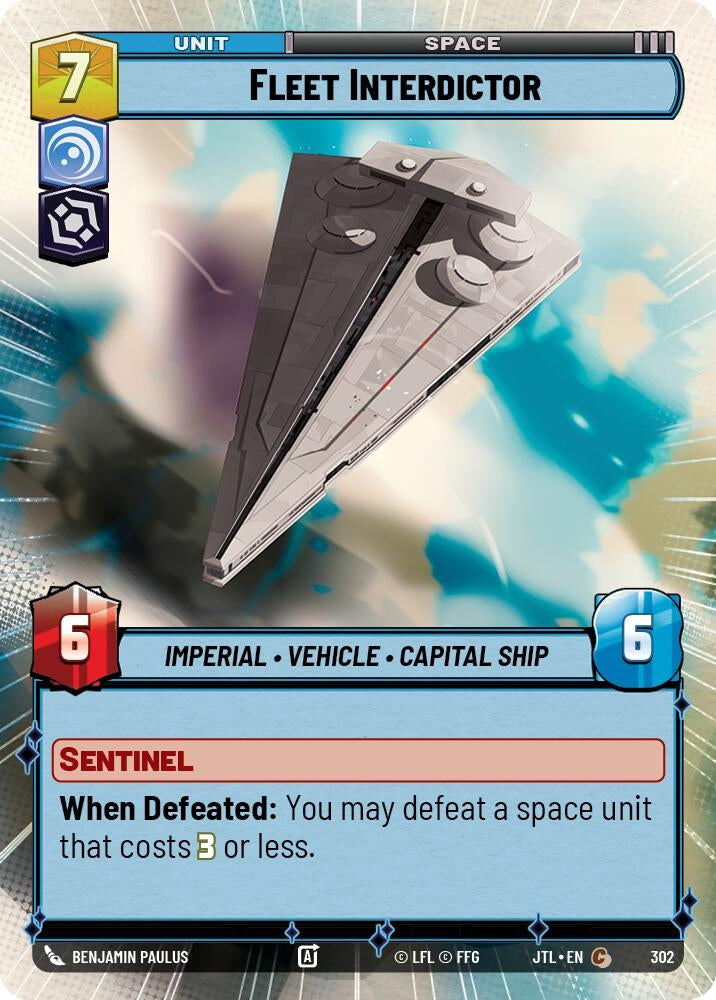 Image for Fleet Interdictor (Hyperspace) (302) (Jump to Lightspeed) - Star Wars: Unlimited