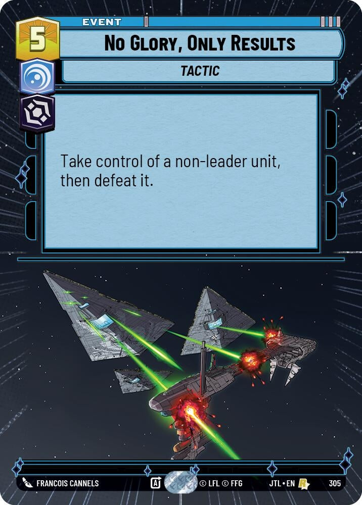 Image for No Glory, Only Results (Hyperspace) (305) (Jump to Lightspeed) - Star Wars: Unlimited