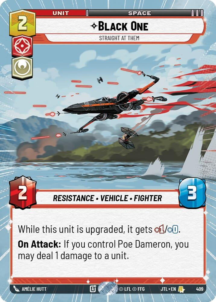 Image for Black One - Straight At Them (Hyperspace) (409) (Jump to Lightspeed) - Star Wars: Unlimited