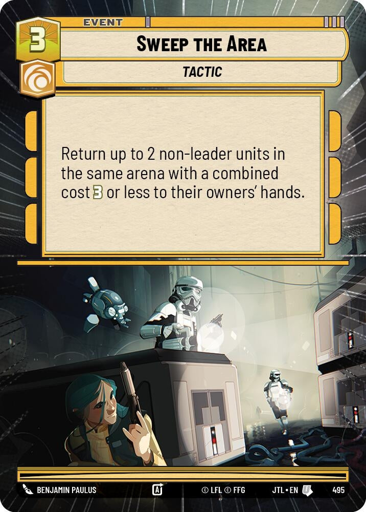 Image for Sweep the Area (Hyperspace) (495) (Jump to Lightspeed) - Star Wars: Unlimited