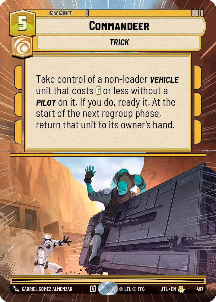 Image for Commandeer (Hyperspace) (497) (Jump to Lightspeed) - Star Wars: Unlimited