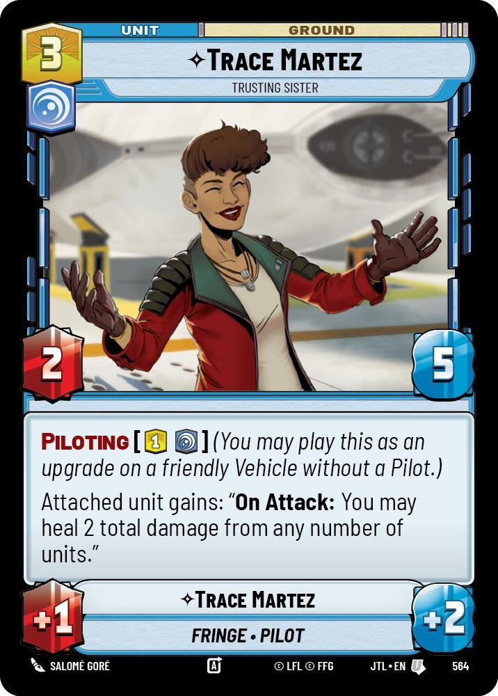 Image for Trace Martez - Trusting Sister (Foil) (564) (Jump to Lightspeed) - Star Wars: Unlimited