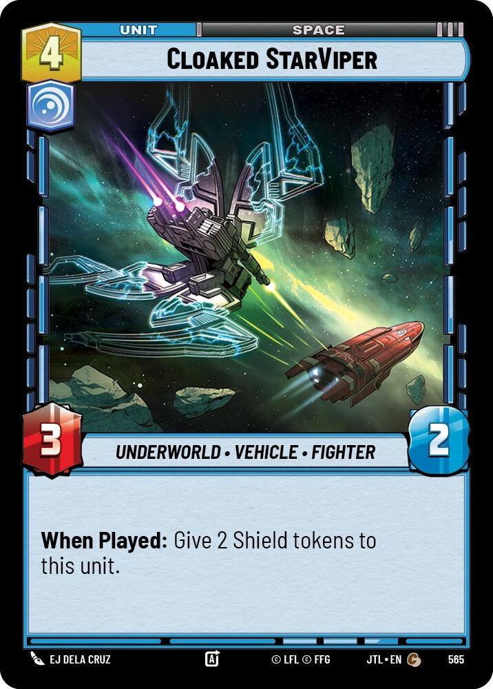 Image for Cloaked StarViper (Foil) (565) (Jump to Lightspeed) - Star Wars: Unlimited