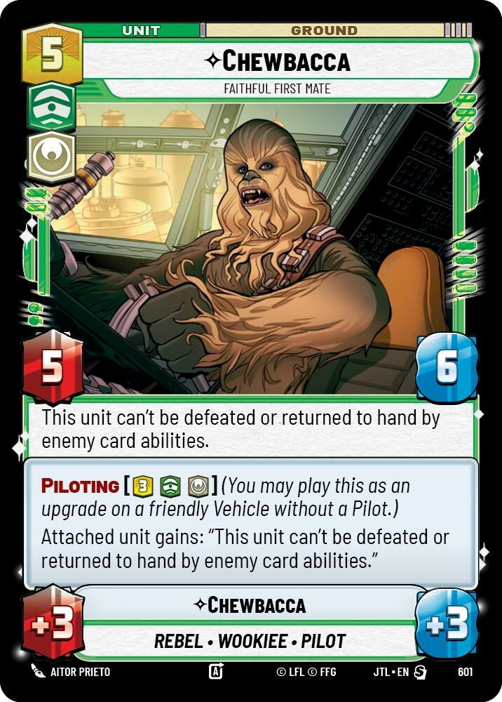 Image for Chewbacca - Faithful First Mate (Foil) (601) (Jump to Lightspeed) - Star Wars: Unlimited