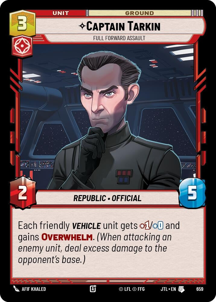 Image for Captain Tarkin - Full Forward Assault (Foil) (659) (Jump to Lightspeed) - Star Wars: Unlimited