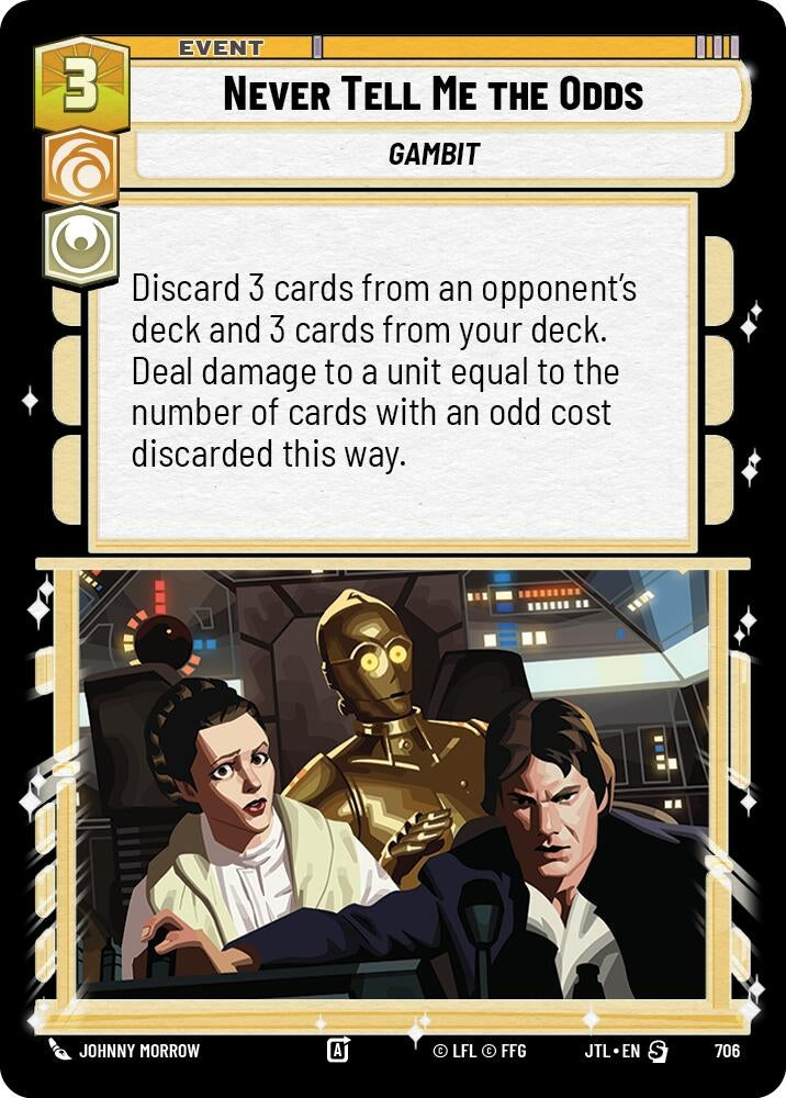 Image for Never Tell Me the Odds (Foil) (706) (Jump to Lightspeed) - Star Wars: Unlimited