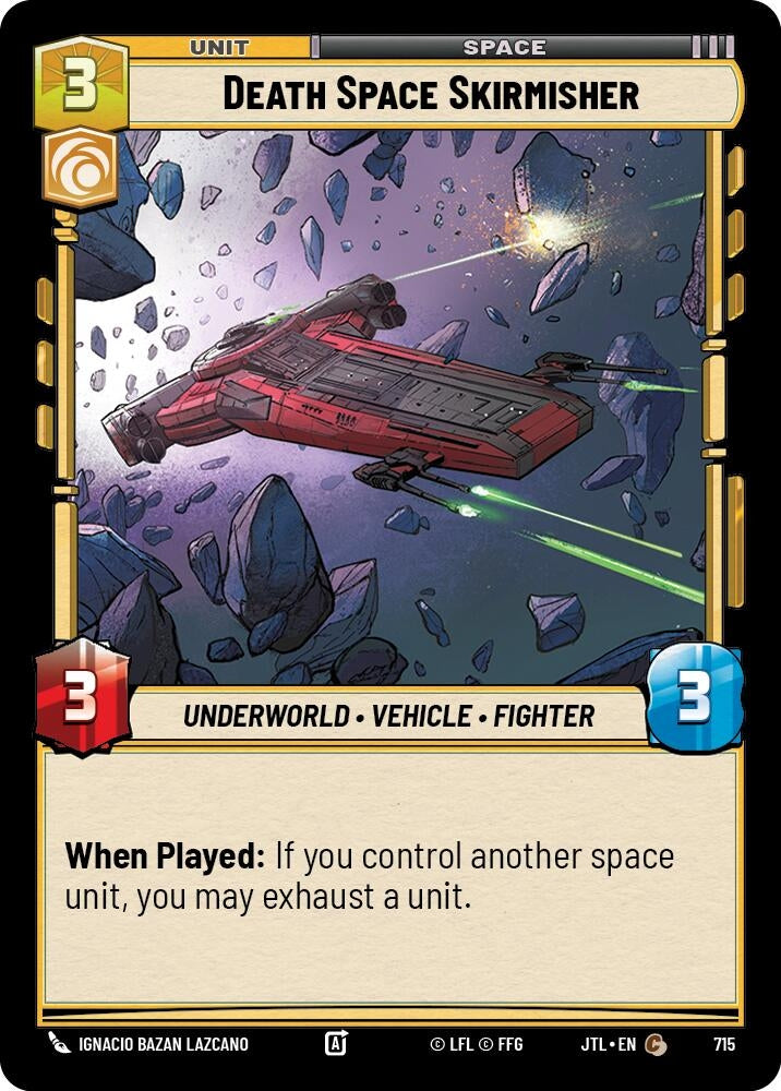 Image for Death Space Skirmisher (Foil) (715) (Jump to Lightspeed) - Star Wars: Unlimited