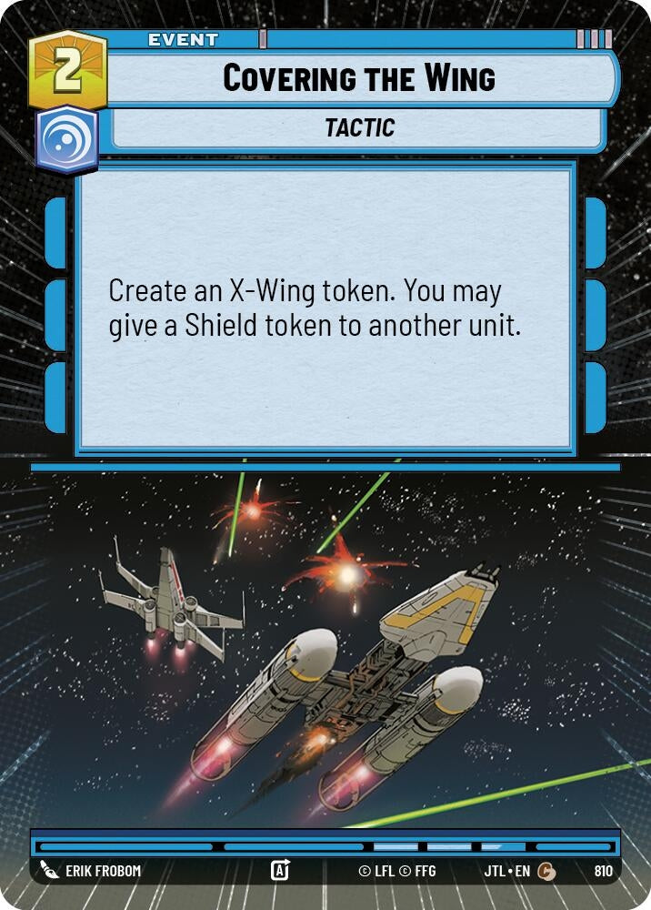 Image for Covering the Wing (Hyperspace Foil) (810) (Jump to Lightspeed) - Star Wars: Unlimited