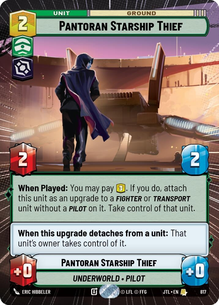 Image for Pantoran Starship Thief (Hyperspace Foil) (817) (Jump to Lightspeed) - Star Wars: Unlimited