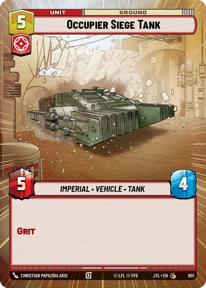 Image for Occupier Siege Tank (Hyperspace Foil) (901) (Jump to Lightspeed) - Star Wars: Unlimited