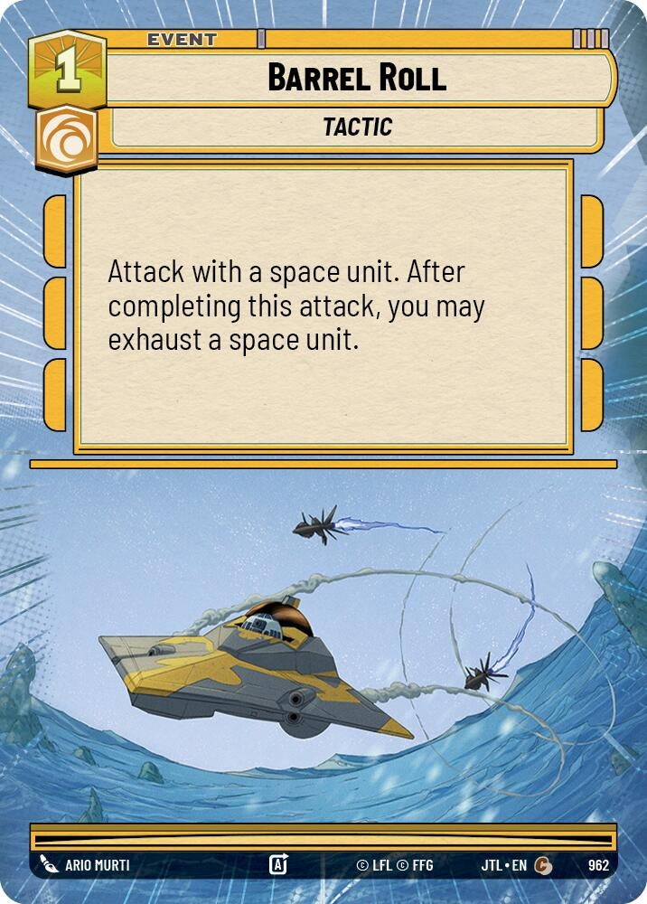 Image for Barrel Roll (Hyperspace Foil) (962) (Jump to Lightspeed) - Star Wars: Unlimited