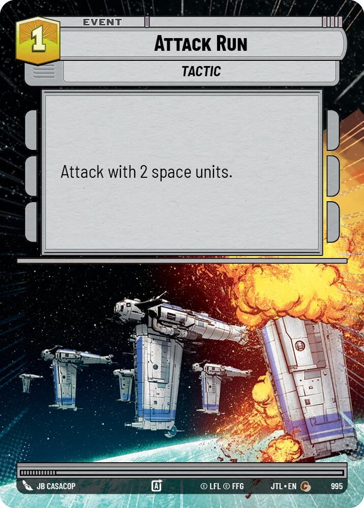Image for Attack Run (Hyperspace Foil) (995) (Jump to Lightspeed) - Star Wars: Unlimited