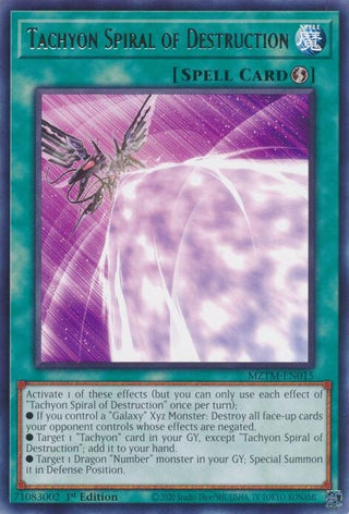Tachyon Spiral of Destruction (MZTM-EN015) (Maze of the Master)
