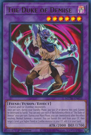 The Duke of Demise (MZTM-EN033) (Maze of the Master)