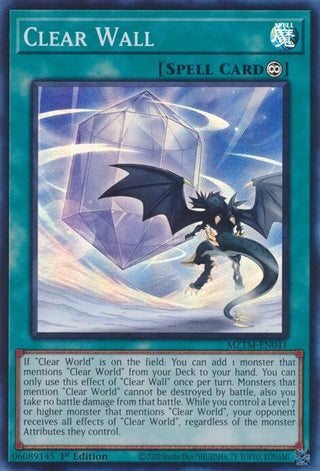 Clear Wall (MZTM-EN041) (Maze of the Master)