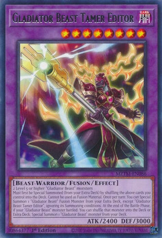 Gladiator Beast Tamer Editor (MZTM-EN086) (Maze of the Master)