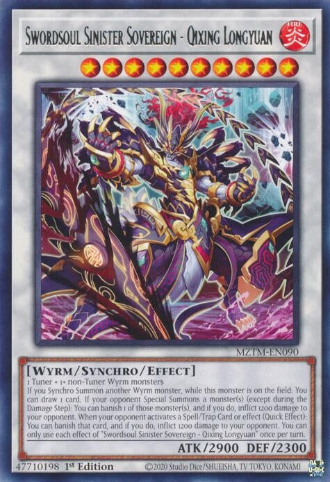 Swordsoul Sinister Sovereign - Qixing Longyuan (MZTM-EN090) (Maze of the Master)