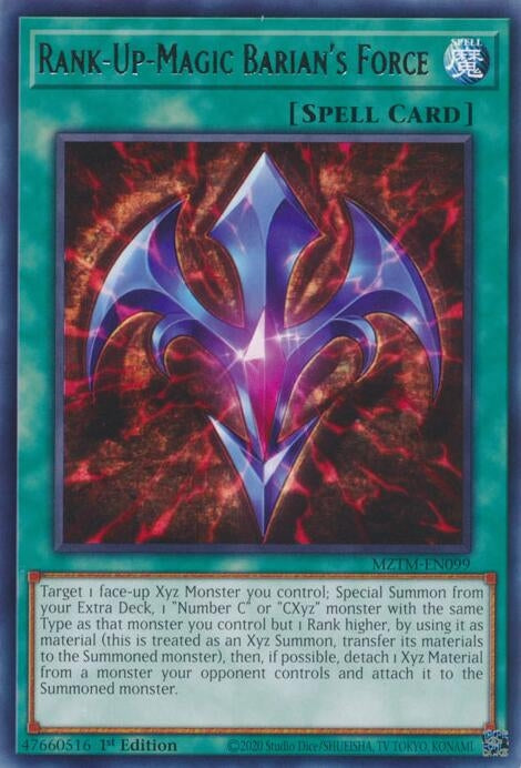 Rank-Up-Magic Barian's Force (MZTM-EN099) (Maze of the Master)