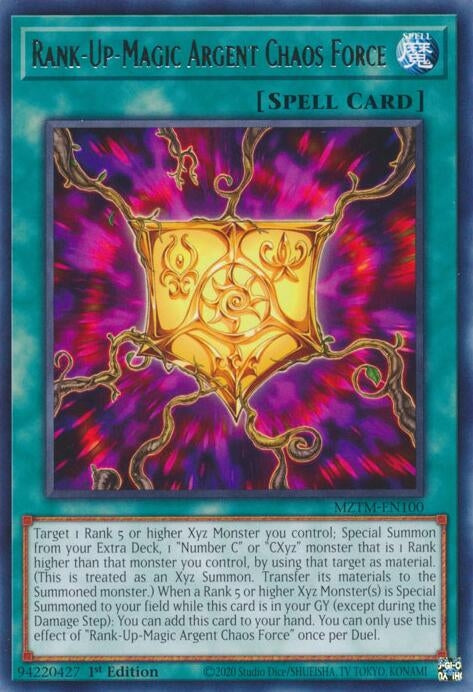 Rank-Up-Magic Argent Chaos Force (MZTM-EN100) (Maze of the Master)