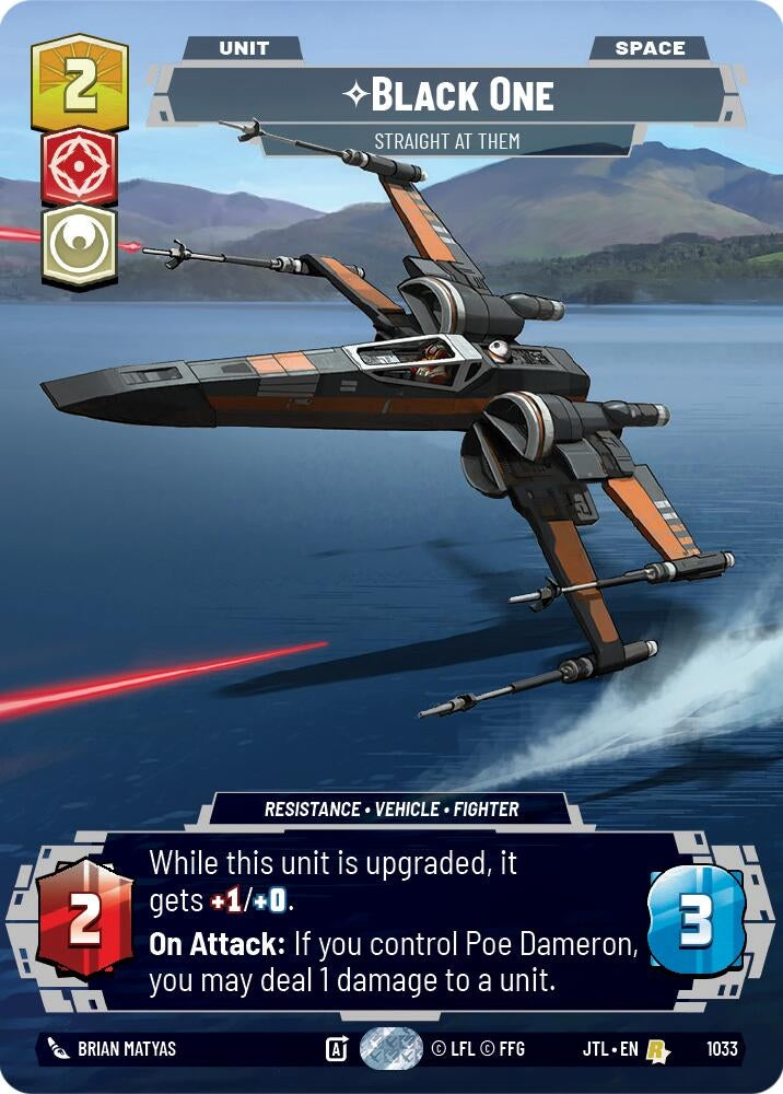 Image for Black One - Straight At Them (Prestige) (1033) (Jump to Lightspeed) - Star Wars: Unlimited