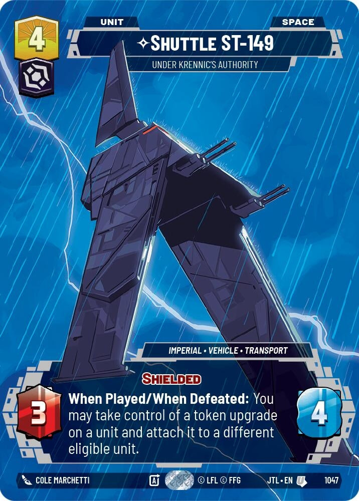 Image for Shuttle ST-149 - Under Krennic's Authority (Prestige) (1047) (Jump to Lightspeed) - Star Wars: Unlimited