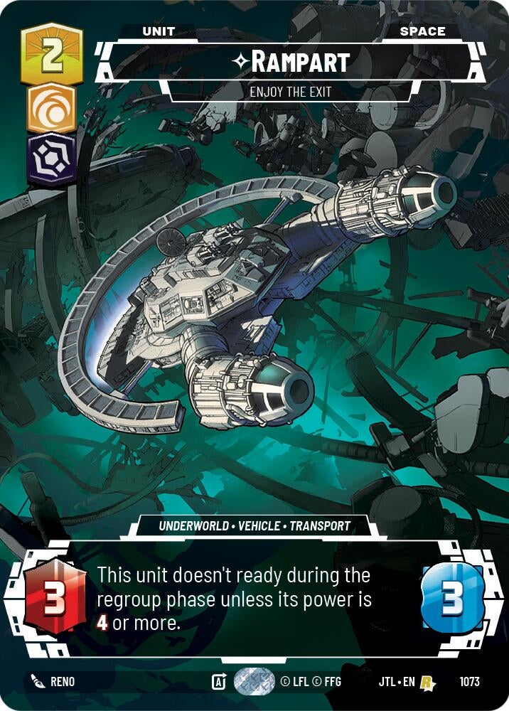 Image for Rampart - Enjoy the Exit (Prestige Foil) (1073) (Jump to Lightspeed) - Star Wars: Unlimited