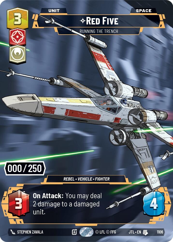Image for Red Five - Running the Trench (Serialized) (1106) (Jump to Lightspeed) - Star Wars: Unlimited