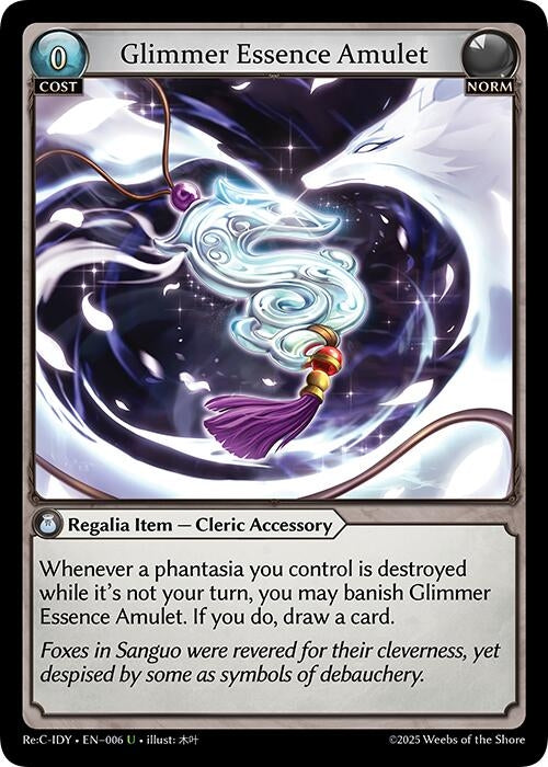 Image for Glimmer Essence Amulet (006) (Diao Chan Re: Collection, Idyll Corsage) - Grand Archive TCG
