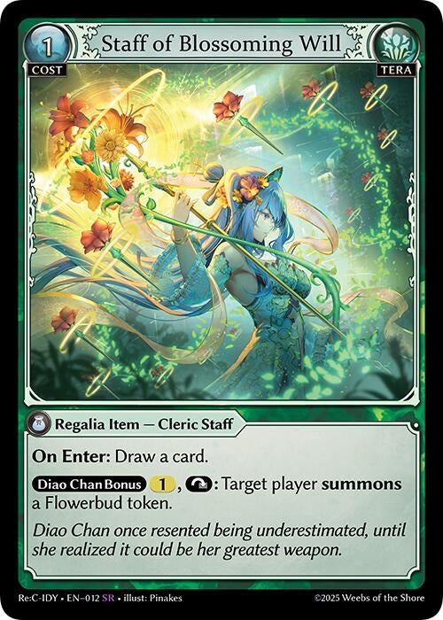 Image for Staff of Blossoming Will (012) (Diao Chan Re: Collection, Idyll Corsage) - Grand Archive TCG