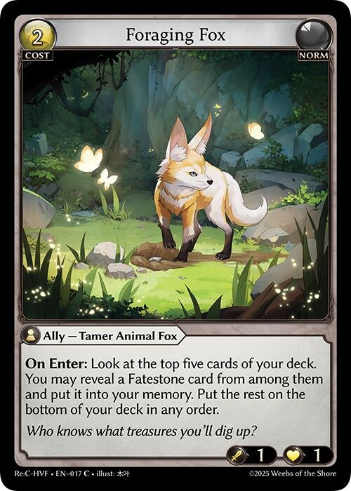 Image for Foraging Fox (017) (Guo Jia Re: Collection, Heaven’s Favored) - Grand Archive TCG