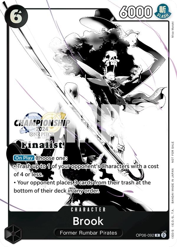Image for Brook (Championship 2024 Finalist Card Set Vol. 2) (OP06-092) (One Piece Promotion Cards) - One Piece Card Game