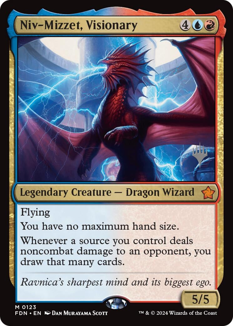 Image for Niv-Mizzet, Visionary (123) (Promo Pack: Duskmourn: House of Horror) - Magic: The Gathering