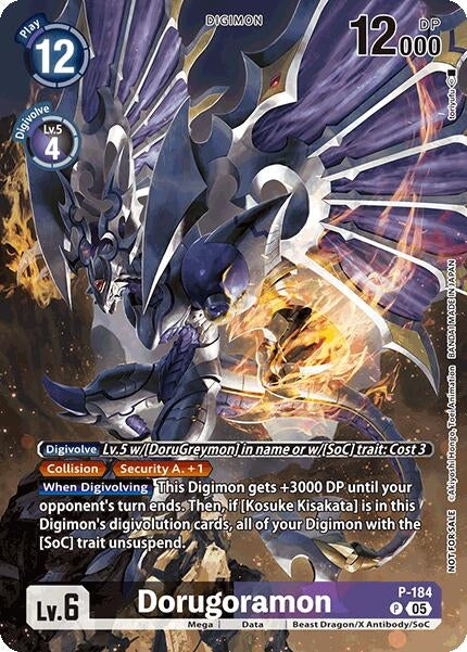 Image for Dorugoramon (BT-21: Illustration Celebration Pack) (P-184 P) (World Convergence) - Digimon Card Game
