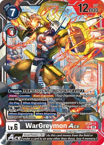 Image for WarGreymon ACE (ST20-11 SR) (Starter Deck 20: Protector of Light) - Digimon Card Game