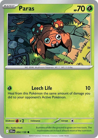 Image for Paras (004/159) (SV09: Journey Together) - Pokemon