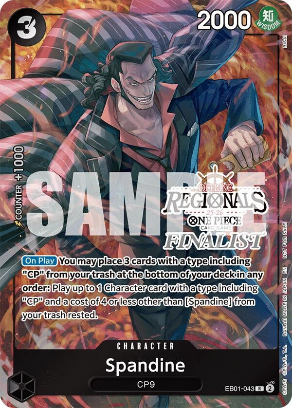 Image for Spandine (Offline Regional Finalist Card Set 2025 Vol.1) (EB01-043) (One Piece Promotion Cards) - One Piece Card Game