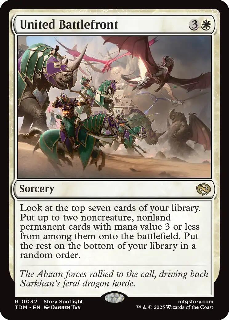 Image for United Battlefront (32) (Tarkir: Dragonstorm) - Magic: The Gathering