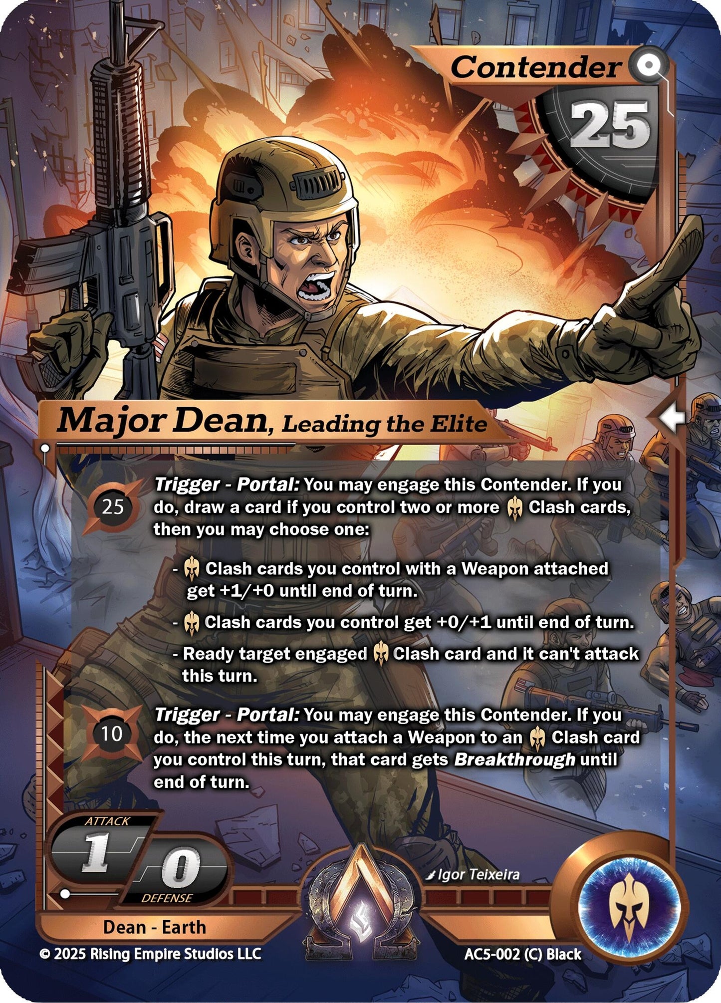 Image for Major Dean, Leading the Elite (AC5-002) (AC5) - Alpha Clash